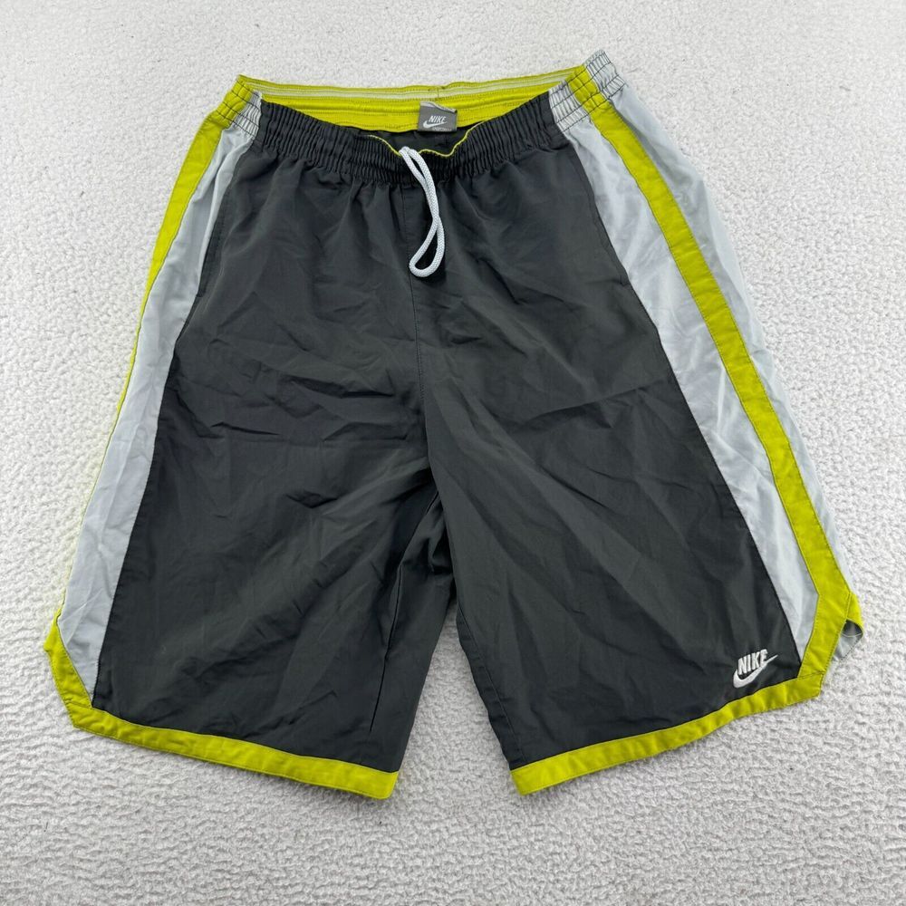 Vintage Nike Shorts Youth XL (18-20) Gray Lightweight‎ Basketball 11.5" Inseam